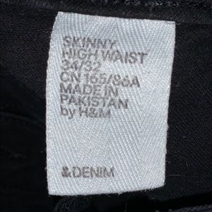 Black high waisted skinny jeans